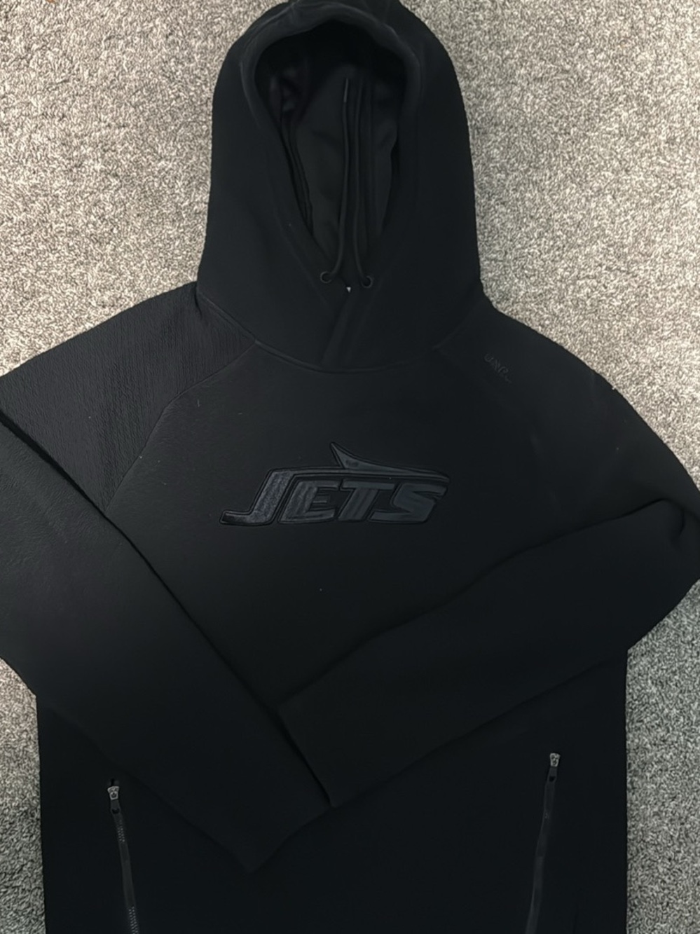 UNRL X Jets Elevation Hoodie NFL Jets Black Pullover Hoodie Medium